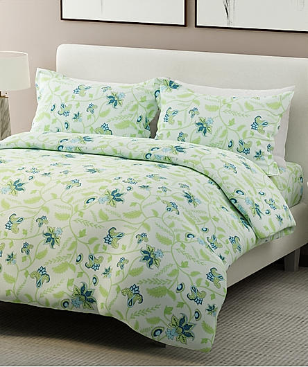 Siesta 100% Cotton 200 TC Floral Print King Bedsheet with 2 Pillow Covers