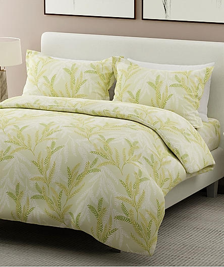 Nature Bouquet 100% Cotton 300 TC Printed Scented King Bedsheet with 2 Pillow Covers (Green Apple Fragrance)