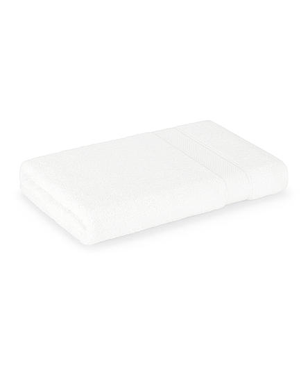 Luxe Loom 100% Cotton 550 GSM Bath Towel - Brilliant White