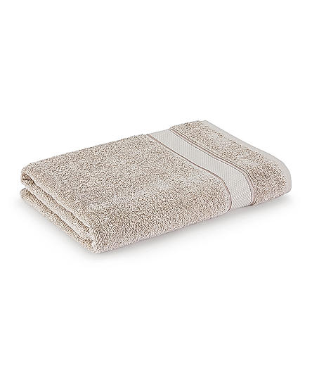 Luxe Loom 100% Cotton 550 GSM Bath Towel - Pearled Grey