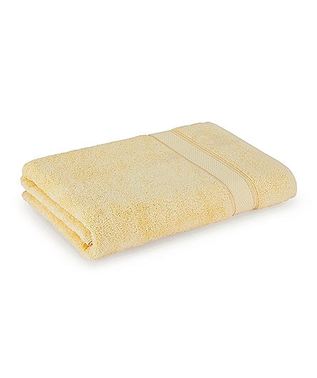 Luxe Loom 100% Cotton 550 GSM Bath Towel - Yellow