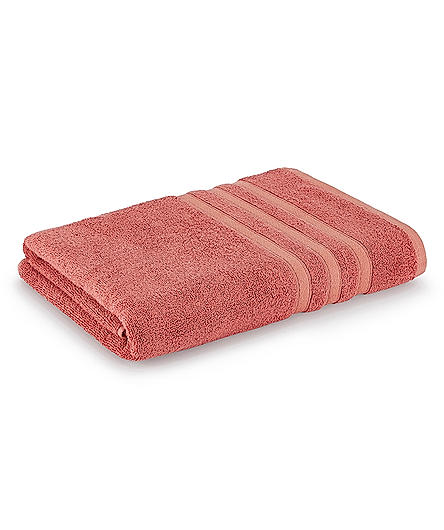 Zen Living Cotton Bamboo 550 GSM Bath Towel - Dark Dahlia (Peach)