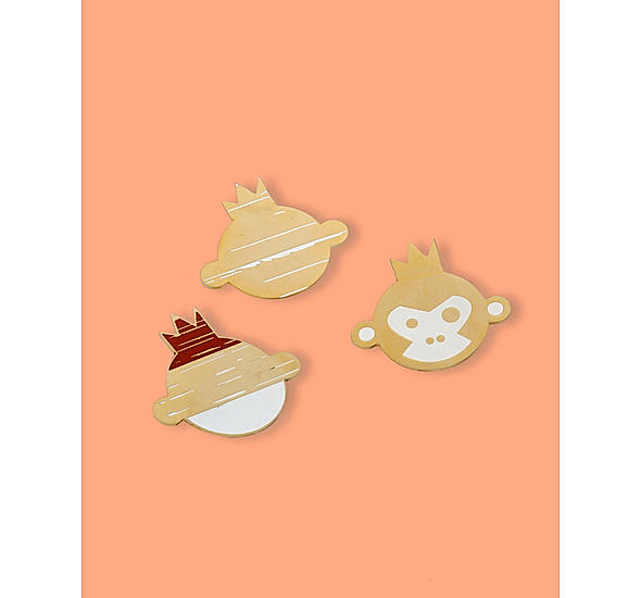 Gold Lapel Pins- Set of 3
