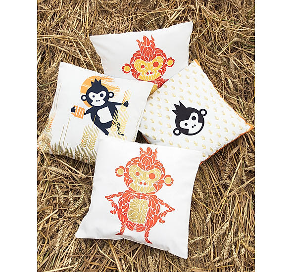 Gold Cushion Covers-Set of 4
