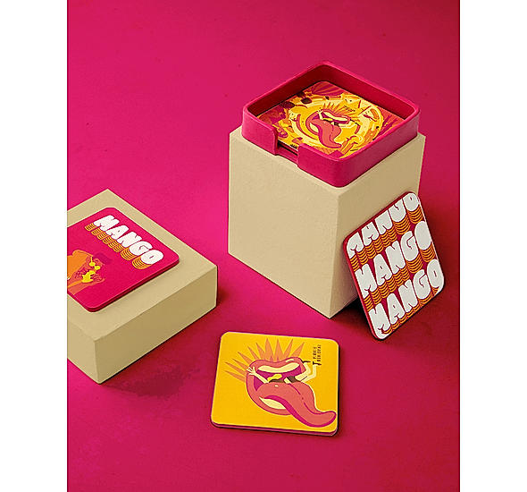 Mango Lassi Coasters (Set of 4)