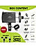 Claw Grip Aluminium Mobile Holder Mount with Charger - Black