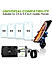 Claw Grip Aluminium Mobile Holder Mount with Charger - Black