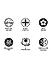 Arm Sleeve and Skull Cap Combo, Pack of 4, Black)
