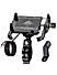 Claw with Jaw Grip Aluminium Mobile Holder with Charger - Black
