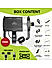 Claw with Jaw Grip Aluminium Mobile Holder with Charger - Black