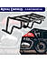 EXTENDED TOP RACK WITHOUT PLATE - Black for Royal Enfield - CONTINENTAL GT