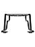 EXTENDED TOP RACK WITHOUT PLATE - Black for Royal Enfield - CONTINENTAL GT