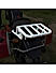 Extended Top Rack-Carrier without Plate, compatible with Pillion Backrest For Royal Enfield Himalayan-Silver