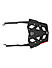 GRAND PITSTOP Extended Top Rack with Plate for HARLEY DAVIDSON X 440 Black