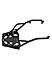 GRAND PITSTOP Extended Top Rack with Plate for HARLEY DAVIDSON X 440 Black
