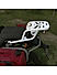 Extended Top Rack-Carrier with Plate, compatible with Pillion Backrest For Royal Enfield Himalayan-Silver