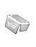 FRONT FLUID RESERVOIR COVER - Silver for Royal Enfield - INTERCEPTOR