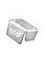 FRONT FLUID RESERVOIR COVER - Silver for YEZDI - SCRAMBLER