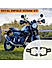 FOG LIGHT MOUNT - Black for Royal Enfield - SCRAM 411