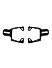 FOG LIGHT MOUNT - Black for Royal Enfield - SCRAM 411