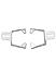 FOG LIGHT MOUNT - Silver for Royal Enfield - SCRAM 411