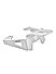 FOG LIGHT MOUNT - Silver for Royal Enfield - SCRAM 411