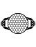 HEADLIGHT GRILL - Black for Royal Enfield - INTERCEPTOR
