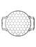 HEADLIGHT GRILL - Silver for Royal Enfield - CONTINENTAL GT
