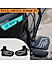 PILLION RIDER FOOTREST (PAIR) - Black for Royal Enfield - SCRAM 411