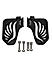 PILLION RIDER FOOTREST (PAIR) - Black for Royal Enfield - SCRAM 411