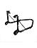 Non-Dismantable Classic Rear Paddock Stand without Skate Wheels - Black - (Bike Wt upto: 350 kgs)