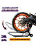 Non-Dismantable Classic Rear Paddock Stand without Skate Wheels - Black - (Bike Wt upto: 350 kgs)