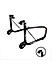 Non-Dismantable Classic Rear Paddock Stand without Skate Wheels - Black - (Bike Wt upto: 350 kgs)
