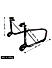Non-Dismantable Classic Rear Paddock Stand without Skate Wheels - Black - (Bike Wt upto: 350 kgs)
