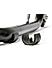 Non-Dismantable Universal Rear Paddock Stand with Skate Wheels - Black - (Bike Wt upto: 350 kgs)