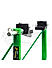 Non-Dismantable Universal Rear Paddock Stand with Skate Wheels - Green - (Bike Wt upto: 350 kgs)