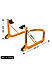 Non-Dismantable Universal Rear Paddock Stand with Skate Wheels - Orange - (Bike Wt upto: 350 kgs)