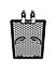 RADIATOR GRILL - Black for Royal Enfield - CONTINENTAL GT