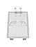 RADIATOR GRILL - Silver for Royal Enfield - CONTINENTAL GT
