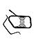 SADDLE STAY (PAIR) - Black/Silver for Royal Enfield - SCRAM 411