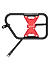 SADDLE STAY (PAIR) - Black/Red for Royal Enfield - INTERCEPTOR