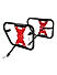 SADDLE STAY (PAIR) - Black/Red for Royal Enfield - INTERCEPTOR