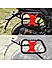 Saddle Stay (Pair) with Jerry Can Mounting For Royal Enfield Himalayan-Black + Red