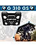 Top Rack Plate for BMW G310 GS Black