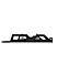 Top Rack Plate for BMW G310 GS Black