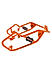 CRASH GUARD (PAIR) - Orange for KTM - ADV 390