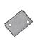 FRONT FLUID RESERVOIR COVER - Silver for Royal Enfield - CONTINENTAL GT