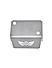 FRONT FLUID RESERVOIR COVER - Silver for Royal Enfield - HUNTER