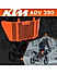 Radiator Grill for KTM ADVENTURE 390 X Orange