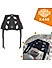 GRAND PITSTOP Extended Top Rack with Plate for HARLEY DAVIDSON X 440 Black